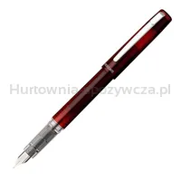 Pióro wieczne Platinum Prefounte Crimson Red, F, w plastikowym opakowaniu, na blistrze, bordowe - 4