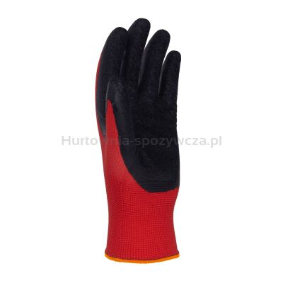 Rękawice DONAU SAFETY Super Latex, kat. II, rozm. 7, czerwone