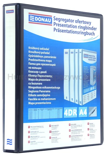 Donau Segregator Ofertowy Pp, A4/4Rd/16, Czarny 
