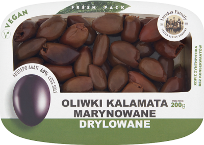 Lyrakis Family Oliwki Kalamata Marynowane - Drylowane / Fresh Pack 200 G