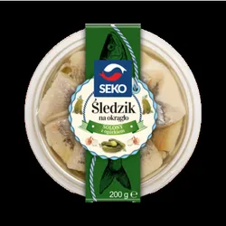 Śledzik na okrągło solony z ogórkiem SEKO 200g