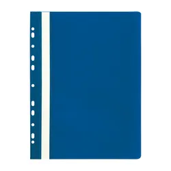 Skoroszyt A4 z europerforacją PP niebieski 10 sztuk