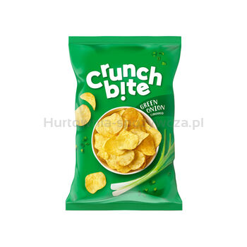 Crunch bite Chipsy ziemniaczane o smaku zielonej cebulki 140 g