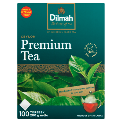 Dilmah Herbata Cejlońska Czarna Premium Tea 100X2 G