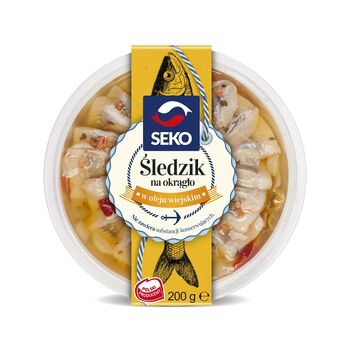 Seko Śledzik na okrągło w oleju wiejskim 200g