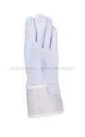 Rękawice robocze DONAU SAFETY DS-DOKGOAT, doker, skóra kozia, rozm. 10,5/XL, szaro-białe - 4