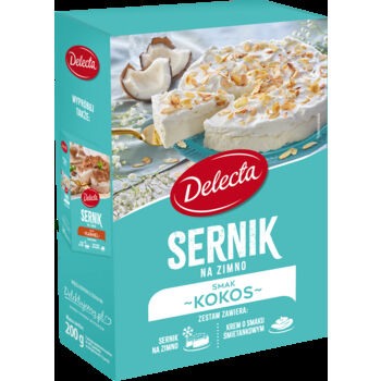 Delecta Sernik na zimno smak kokosowy 200g