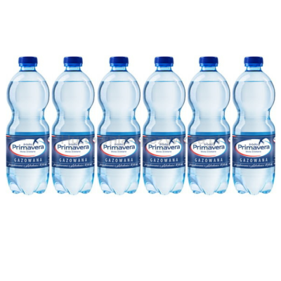 Woda Primavera Gazowana Pet 500 Ml(data przydatności 11.03.2025)