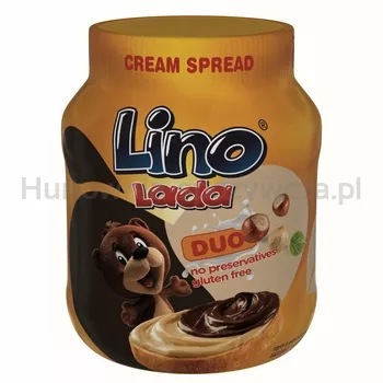 Lino Lada Duo Krem do smarowania mleczny i orzechowo-kakaowy 350 g
