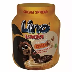 Lino Lada Duo Krem do smarowania mleczny i orzechowo-kakaowy 350 g