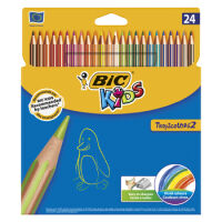 Bic kredki Kids Tropicolors 2 ołówkowe opak. 24 szt.