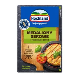 Hochland Grillowy. Medaliony Serowe Z Pomidorami I Bazylią Na Grilla. 2 X 60 G