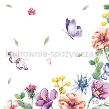 Duni Serwetki 3 Warstwowe 33X33 Cm Breezy Butter 20 Szt.