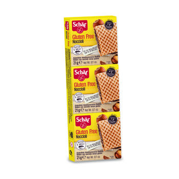 Schar Bezglutenowe Wafelki Z Kremem Z Orzechów Laskowych 63G