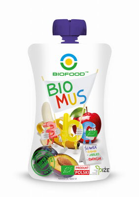 Bio Food  Mus Śliwkowo - Bananowo - Jabłkowy Bezglutenowy Bio 90 G - Bio Food [BIO]