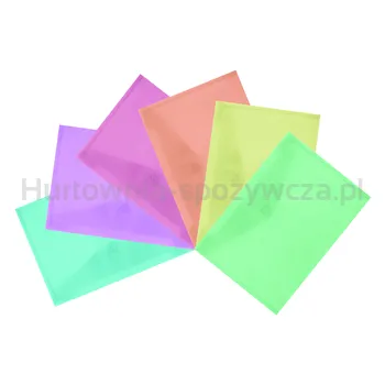 Teczka Kopertowa Donau Zatrzask Pp A4 180Mikr Mix Kolorów Pastel