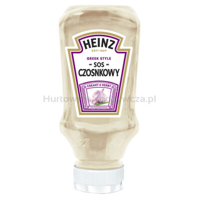 Heinz Sos Czosnkowy 220 Ml<br>(Data przydatności 07.08.2025)