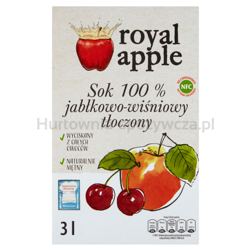 Royal Apple Sok Jabłkowo-Wiśniowy Nfc 3L