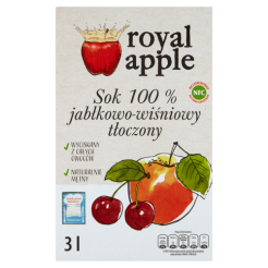 Sok Jabłkowo-Wiśniowy Royal Apple Nfc 3L