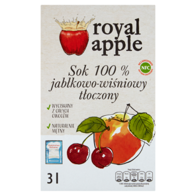 Royal Apple Sok Jabłkowo-Wiśniowy Nfc 3L