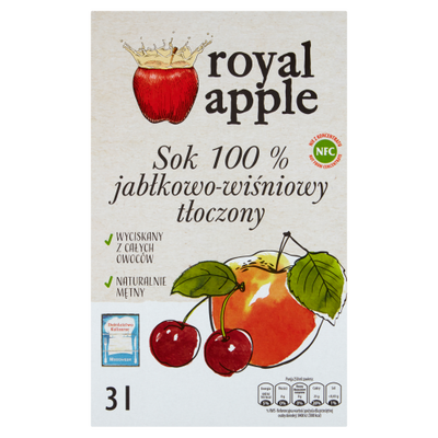 Royal Apple Sok Jabłkowo-Wiśniowy Nfc 3L