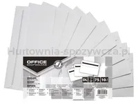 Office Products Koperty samoklejące SK, DL, 110x220mm, 75gsm, 10szt., białe  - 2