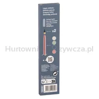 Ołówek wieczny APLI Infinite, HB, pudełko kart. z zawieszką, niebieski - 4