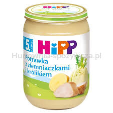 Hipp Potrawka Z Ziemniaczkami I Królikiem, Po 5. M-Cu, 190 G