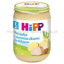 Hipp Potrawka Z Ziemniaczkami I Królikiem, Po 5. M-Cu, 190 G