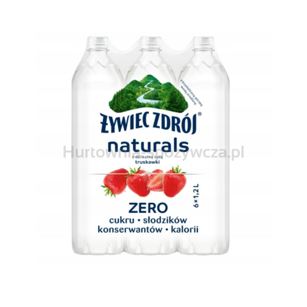 Woda Żywiec Zdrój Naturals Z Delikatną Nutą Truskawki 1,2 L