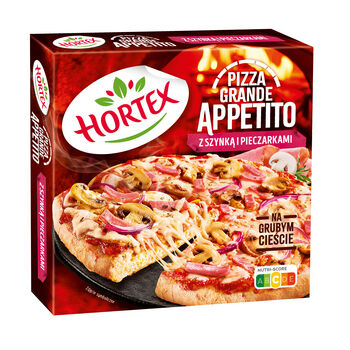 Hortex Pizza z szynką i pieczarkami Grande Appetito 425g