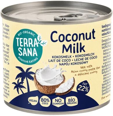 Coconut Milk - Napój Kokosowy Bez Gumy Guar (22 % Tłuszczu) Bio 200 Ml - Terrasana [BIO]