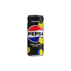Pepsi Napój gazowany zero cukru o smaku cytrynowym 330 ml kaucja (w tym +0,50 zł/szt. zwrotnej kaucji)