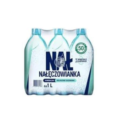 Woda Nałęczowianka Delikatnie Gazowana 1 L Pet x 6 szt.