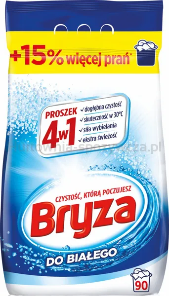 Bryza 4w1 Proszek Do Białego 5,85Kg / 90 Prań