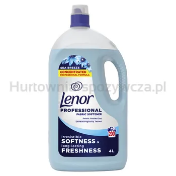 Lenor Płyn zmiękczający Do Płukania Tkanin  Professional Sea Breeze 4L
