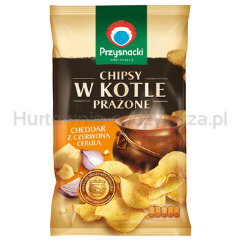 Przysnacki Chipsy W Kotle Prażone Cheddar Z Czerwoną Cebulą 125G