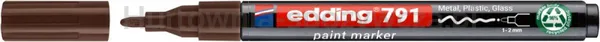 Marker olejowy e-791 EDDING, PCR, brązowy