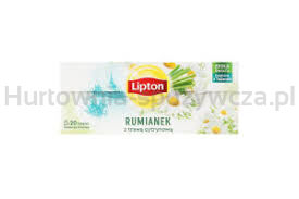 Lipton Herbata Ziołowa Rumianek Z Trawą Cytrynową 20 Torebek 20G