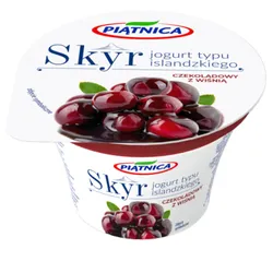 Piątnica Skyr jogurt typu islandzkiego czekoladowy z wiśnią 150 g