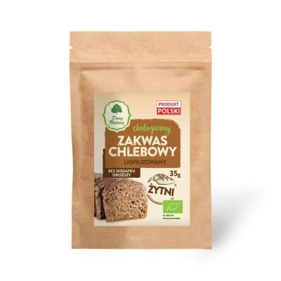 Zakwas Chlebowy Żytni Liofilizowany Bio 35 G - Dary Natury [BIO]