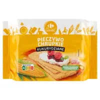 Carrefour Pieczywo chrupkie kukurydziane 130 g(data przydatności 31.07.2025)