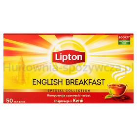 Lipton Herbata English Breakfast Czarna 50 G (25 Torebek).