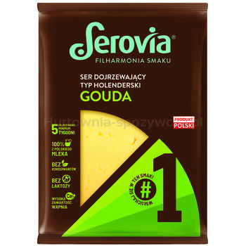 Serovia Ser Gouda dojrzewający tłusty, plastry 135 g