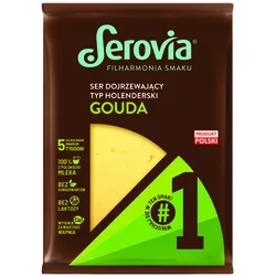 Serovia Ser Gouda dojrzewający tłusty, plastry 135 g