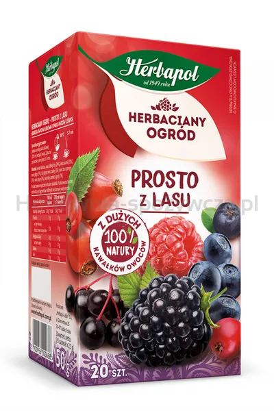 Herbapol Herbata Herbaciany Ogród, 20 torebek, prosto z lasu