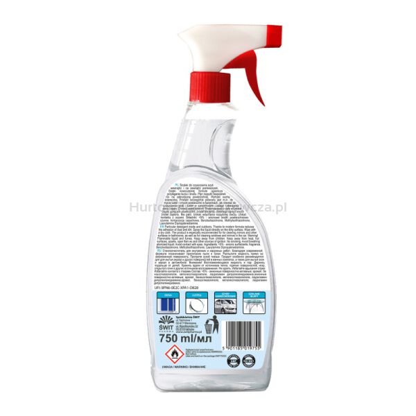 Płyn do mycia szyb PUCEK, z anty-para, 750ml - 2