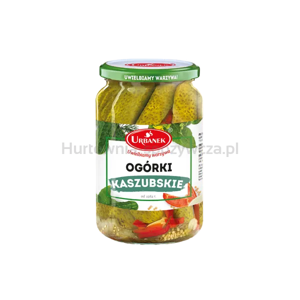 Ogórki kaszubskie 680g/380g Urbanek