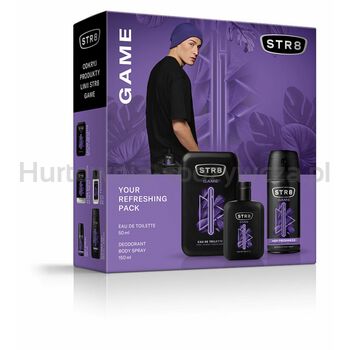 STR8 Zestaw świąteczny woda toaletowa 50ml+dezodorant 150ml Game