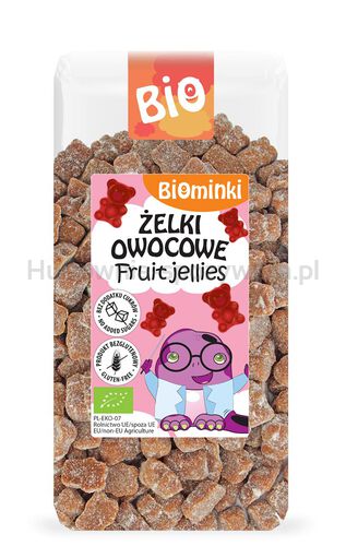 Biominki  Żelki Owocowe Bez Dodatku Cukrów Bezglutenowe Bio 400 G [BIO]